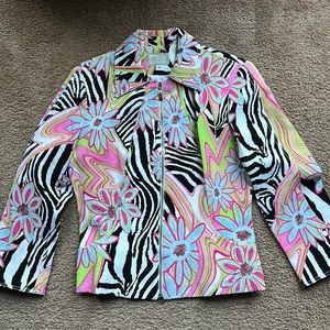 Colorful Flower blazer